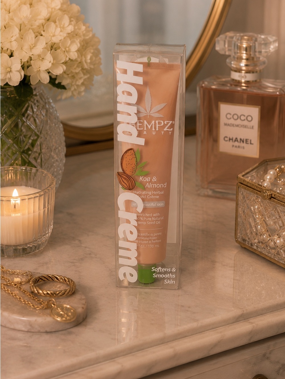 Hempz Koa & Sweet Almond Herbal Hand Crรจme | Hydrating Moisturizer Hand Lotion